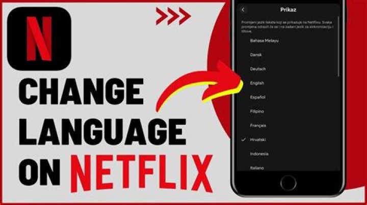How do I change the language on Netflix on my TV?
