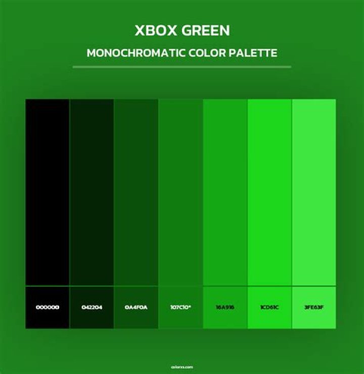 What Colour is Xbox green?