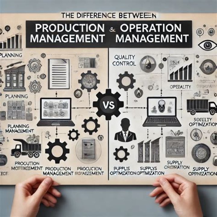 What is the relationship between production and operation management?