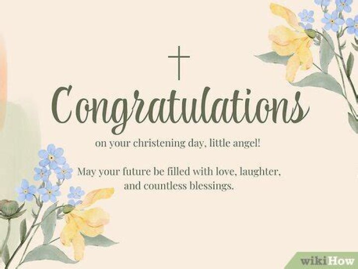 What should a godparent write in a christening card?