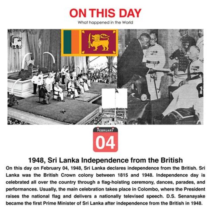 When did Sri Lanka got independence from the British?