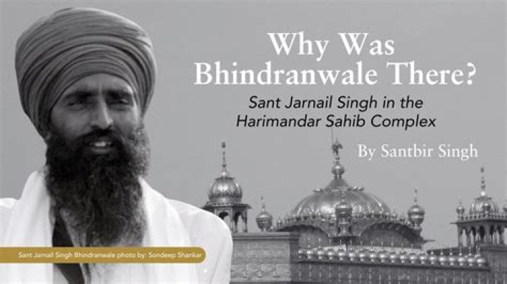 Why was bhindranwale killed?